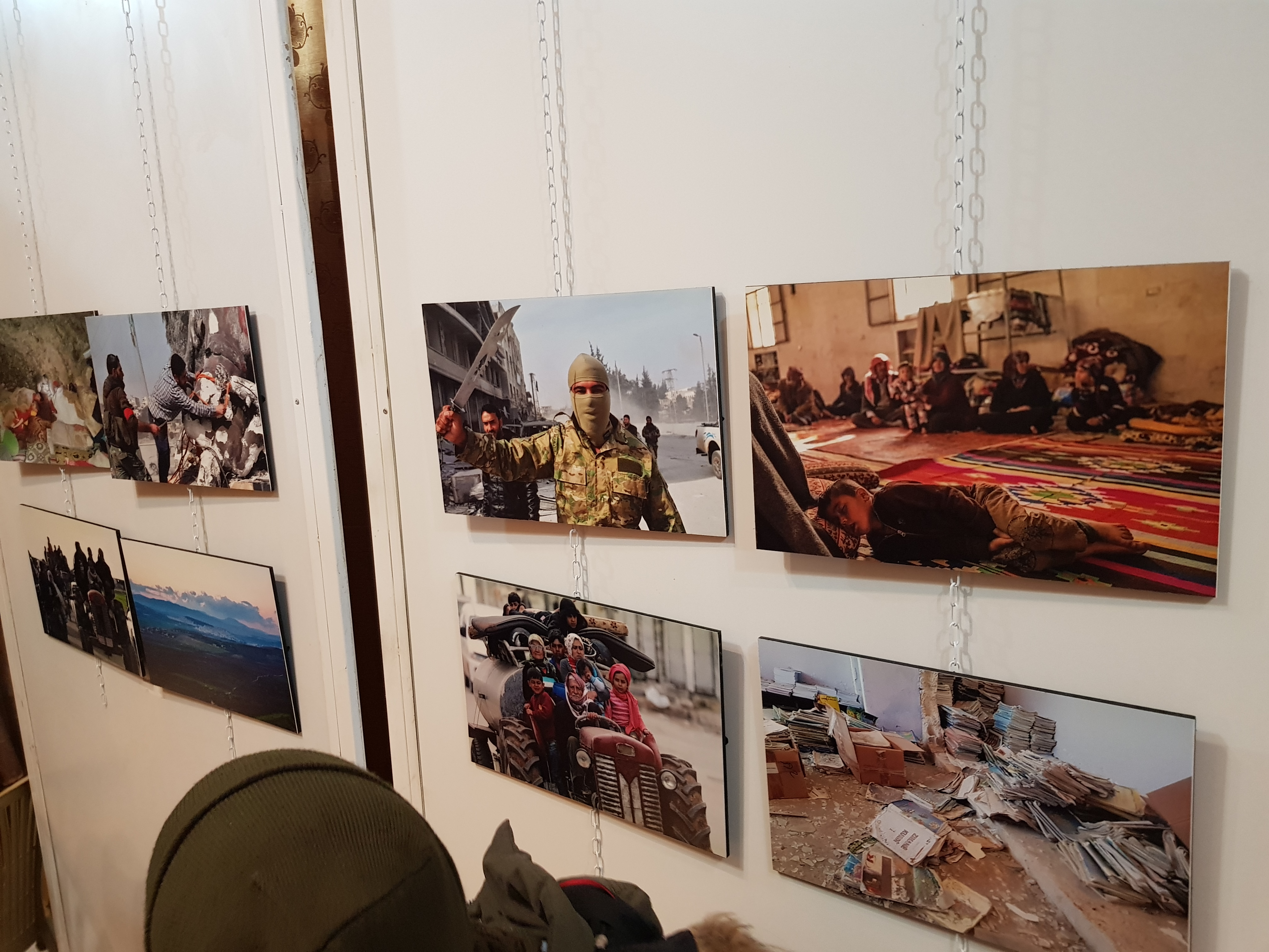 Pictures documenting the war in Afrin. (Photo: Kurdistan 24)