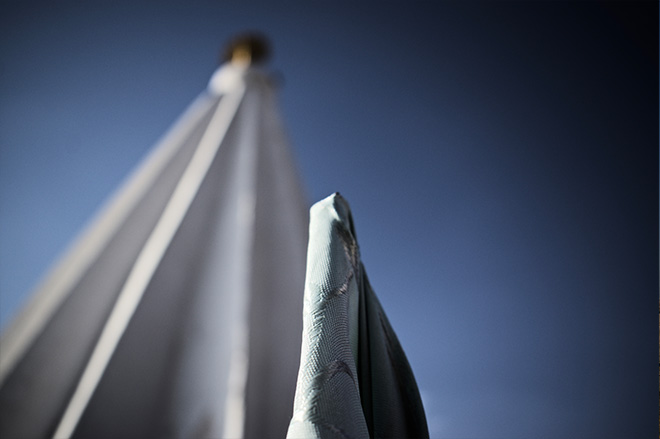 The fluted cone is typical of Ezidi shrines, and also found at some of the earliest Jewish (and Christian and Muslim) shrines of Mesopotamia. (Photo: Levi Clancy) 