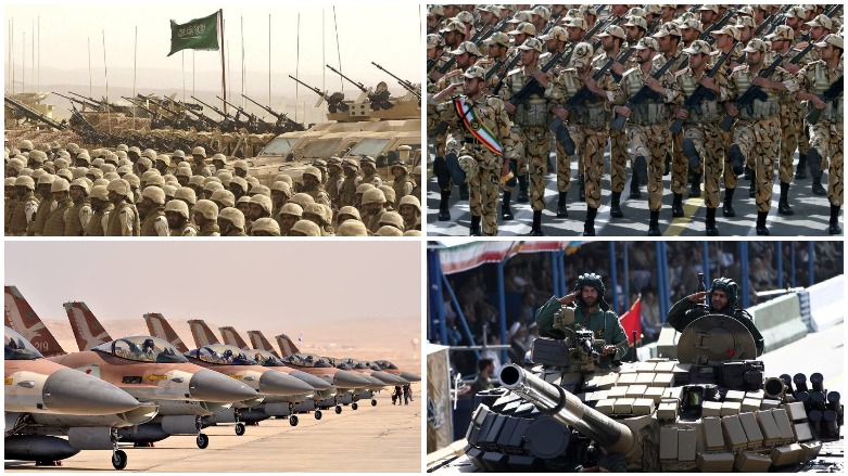 جیاوازی نێوان سوپای سعوودییە و ئێران بە ژمارە بزانە