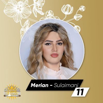 Merian came in second place in the 2018 Miss Kurdistan competition.