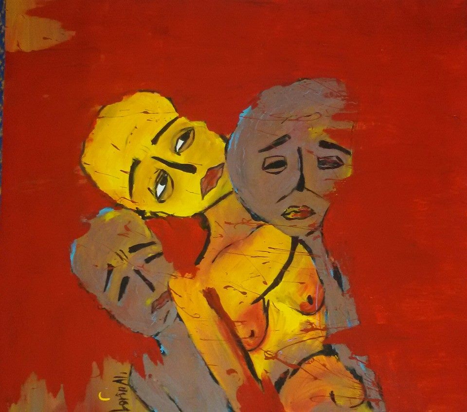 Em di rengekî yan tabloyekê de li xwe digerin