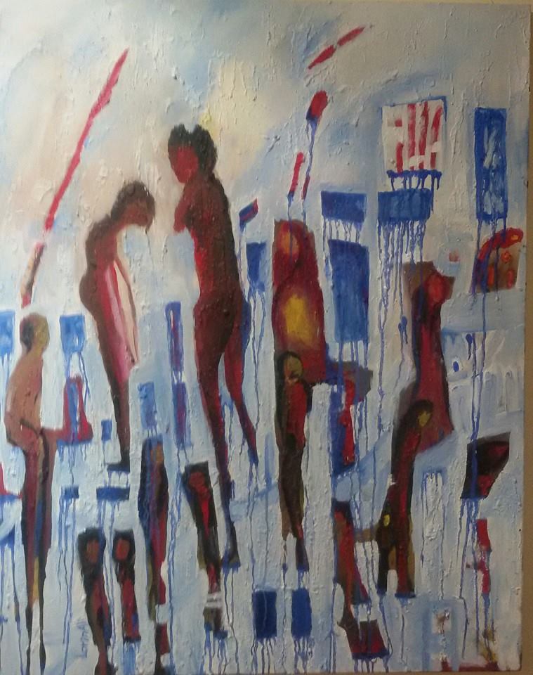 Em di rengekî yan tabloyekê de li xwe digerin