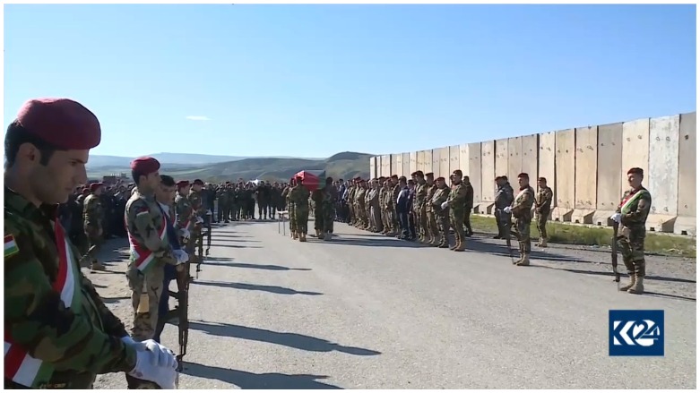 Termê şehîdê Pêşmerge bo Rojavayê Kurdistanê hat veguhastin
