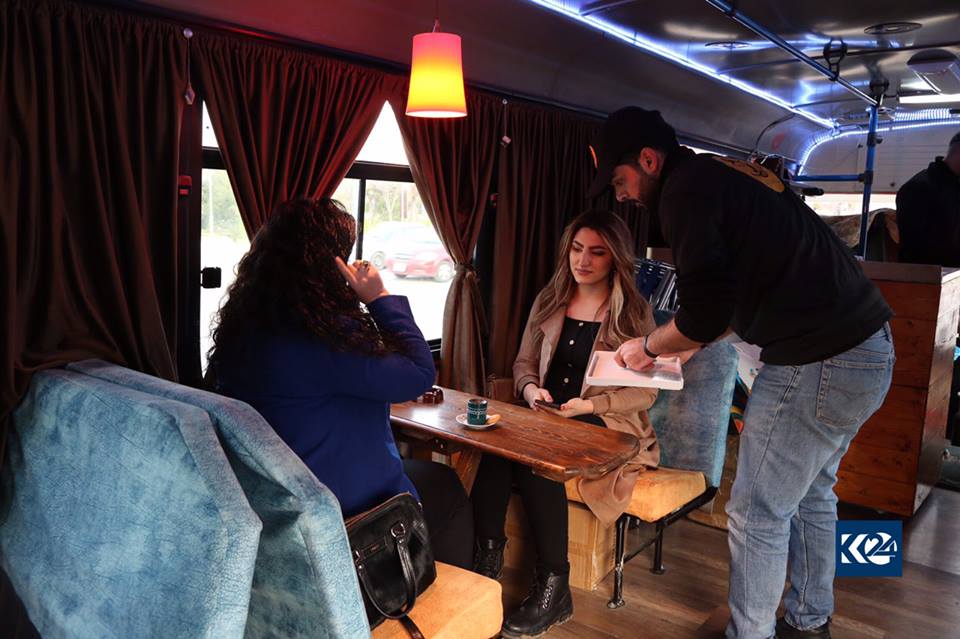 A picture from Sulaimani branch of ‘Bus Cafe’.