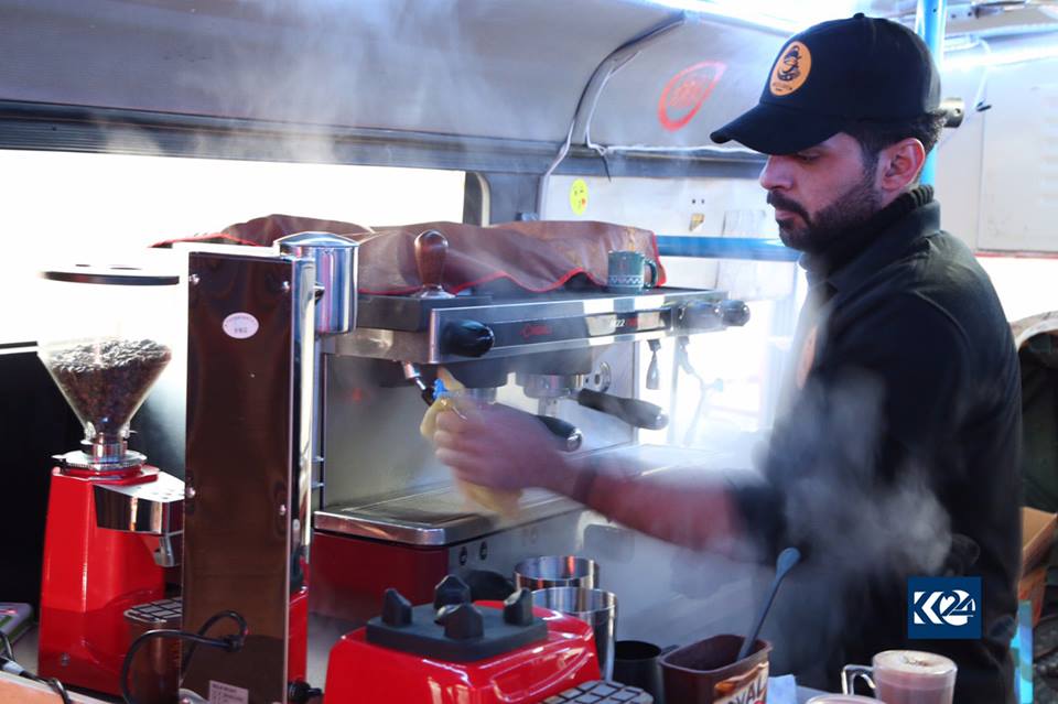 A picture from Sulaimani branch of ‘Bus Cafe’.