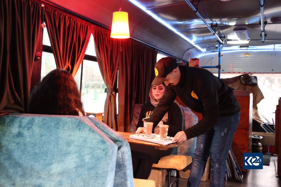 A picture from Sulaimani branch of ‘Bus Cafe’.