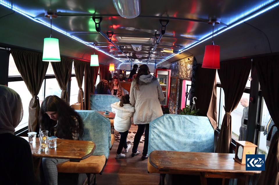 A picture from Sulaimani branch of ‘Bus Cafe’.