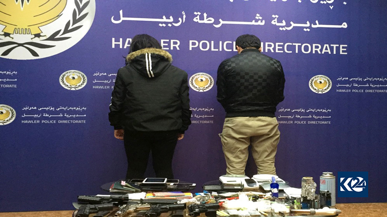 لە ھەولێر باندێكی بازرگانیكردن بە مادەی ھۆشبەر دەستگیر كرا