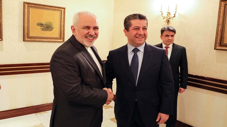 مەسروور بارزانی و وەزیری دەرەوەی ئێران كۆبوونەوە