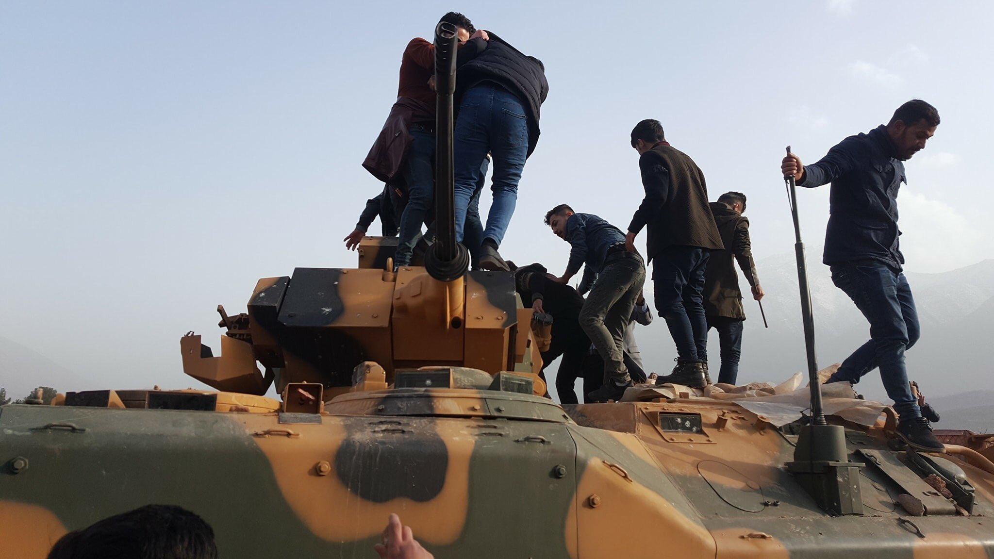 WATCH: Hundreds protest in Kurdistan’s Sheladize after recent Turkish bombardment