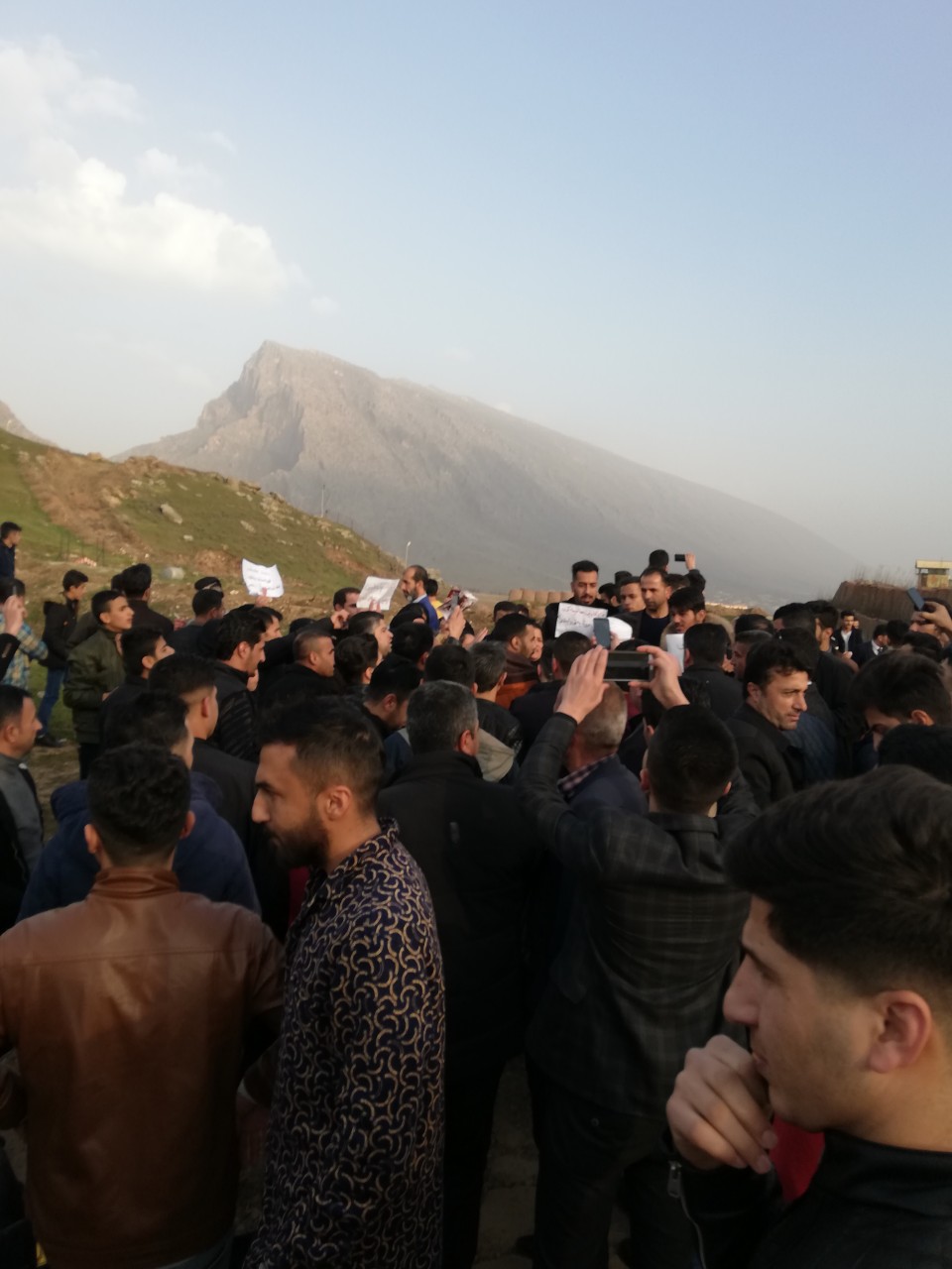 WATCH: Hundreds protest in Kurdistan’s Sheladize after recent Turkish bombardment