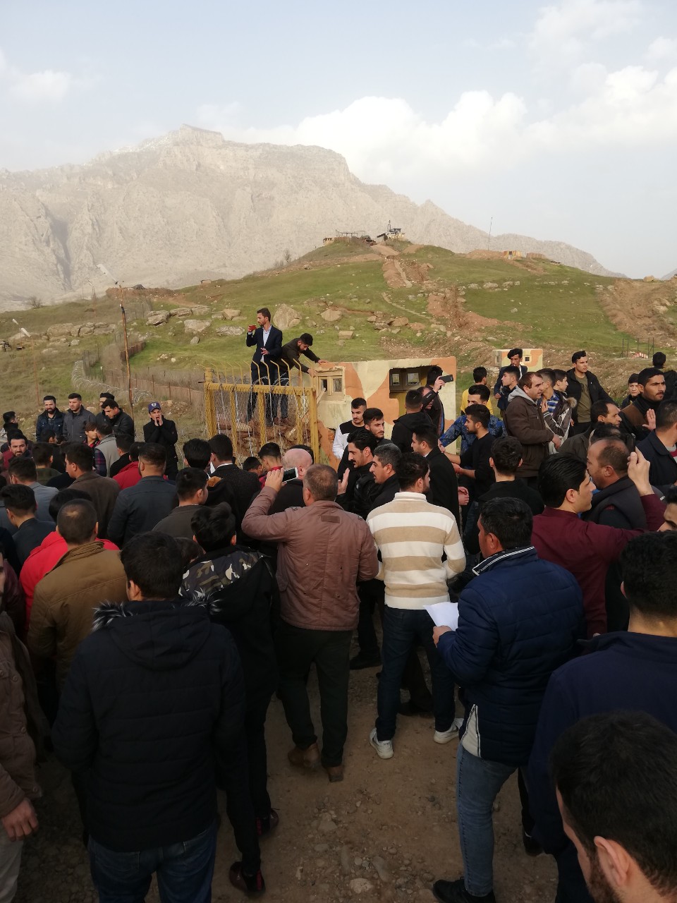 WATCH: Hundreds protest in Kurdistan’s Sheladize after recent Turkish bombardment