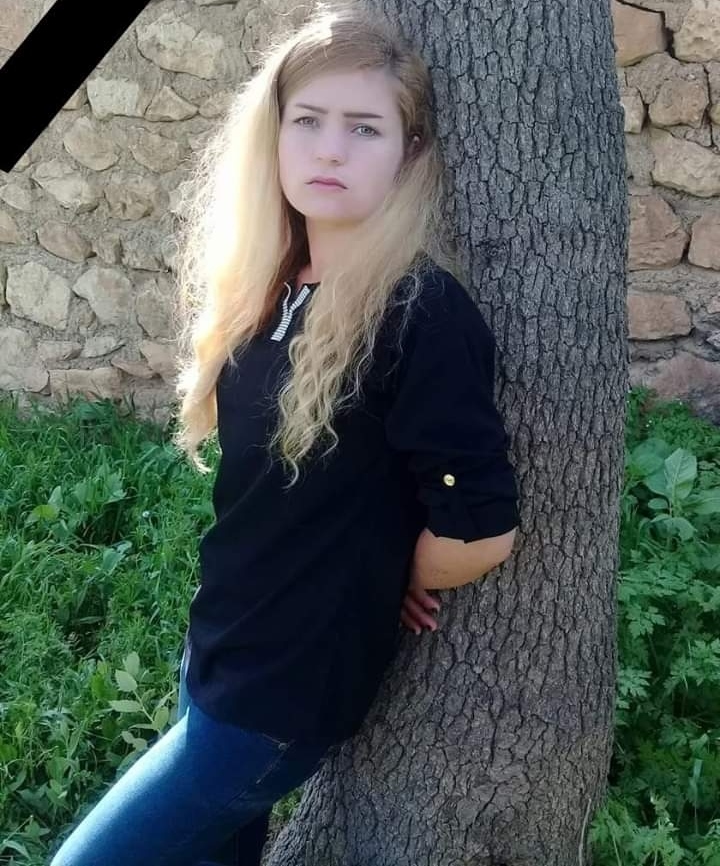 Ayshan Ali Salih, aged 20, committed suicide in an IDP camp, Kurdistan Region. (Photo: Social Media)