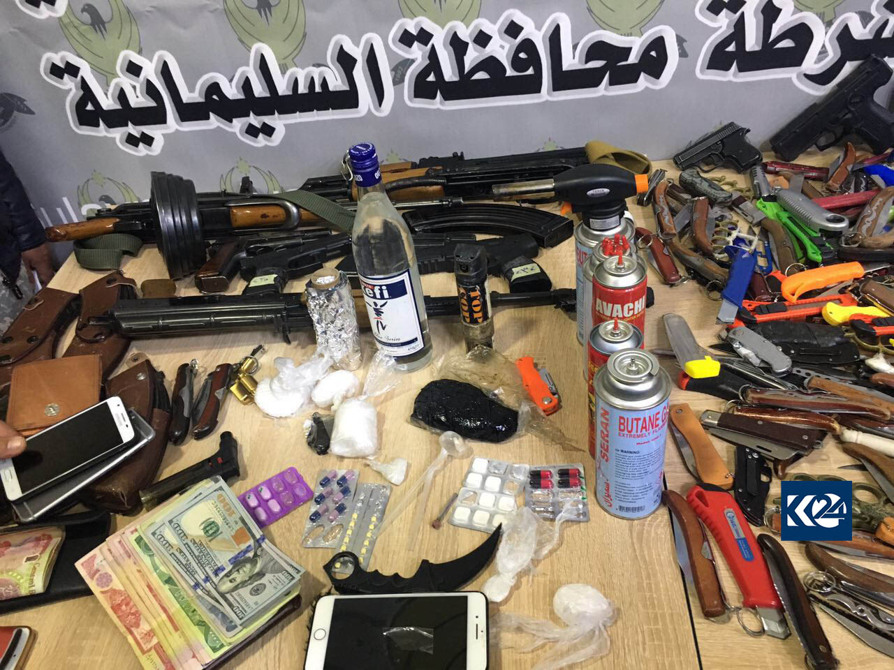 ژمارەیەك تۆمەتبار لە سلێمانی دەستگیر كران