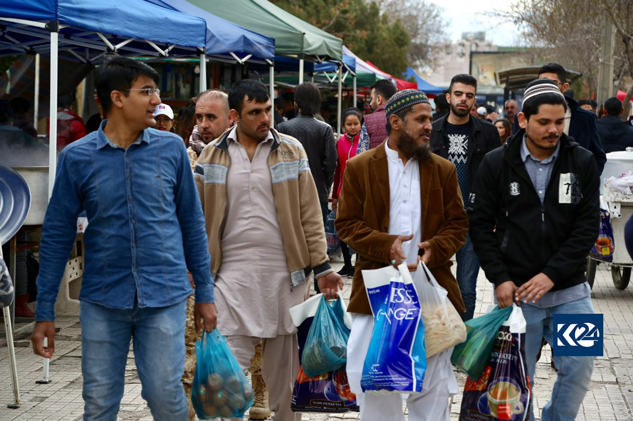 باخی گشتی سلێمانی لە رۆژانی ھەینی دەبێتە بازاڕی كرێكارە بیانییەكان
