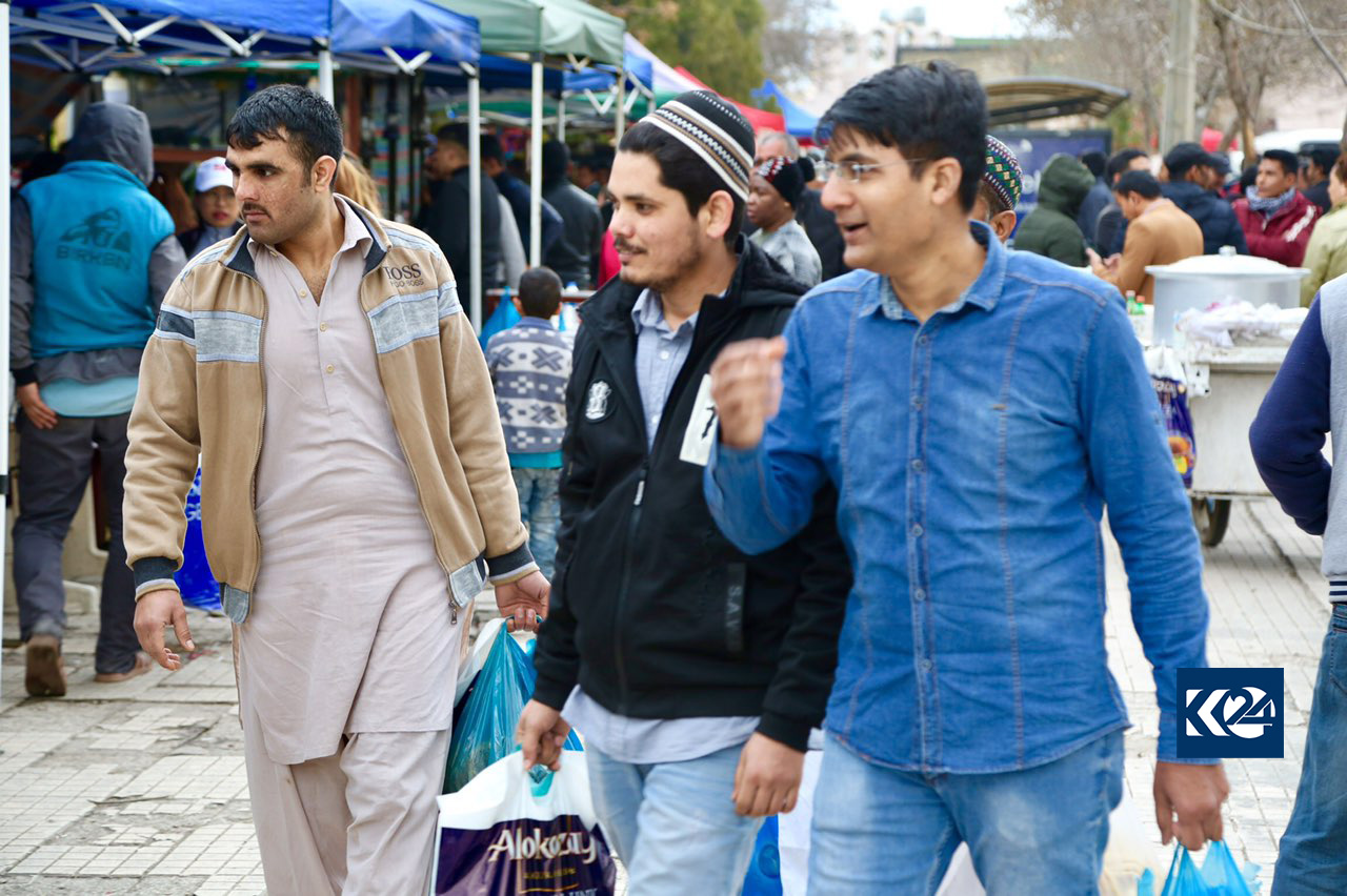 باخی گشتی سلێمانی لە رۆژانی ھەینی دەبێتە بازاڕی كرێكارە بیانییەكان