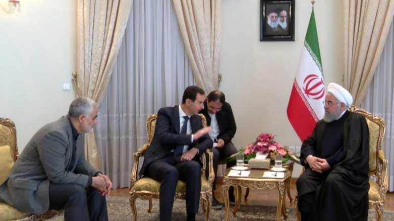 حضور قاسم سلیمانی در دیدار روحانی و بشار اسد