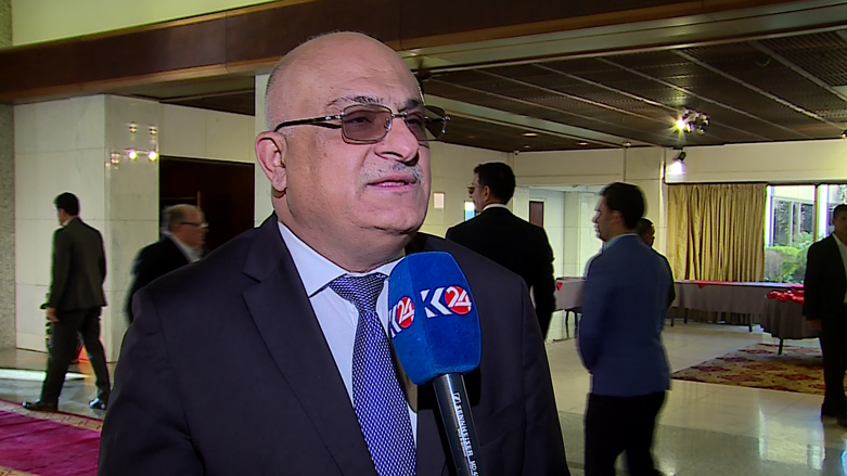 وزير التجارة العراقي محمد هاشم العاني متحدثا لكوردستان 24 في بغداد (صورة: كوردستان 24)