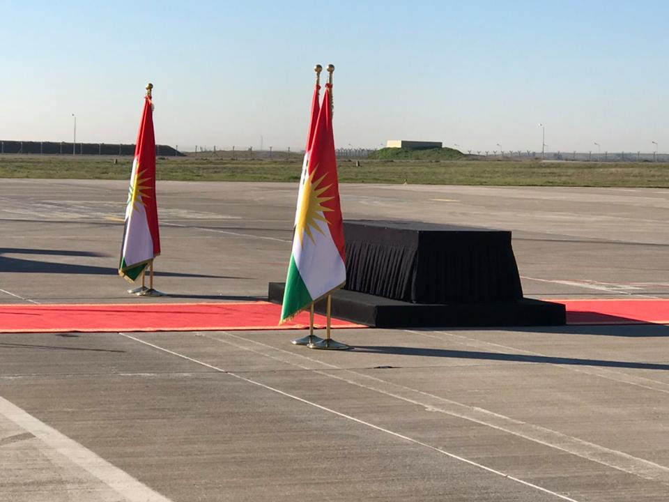 مراسم استقبال جثمان امير الايزيديين في كوردستان