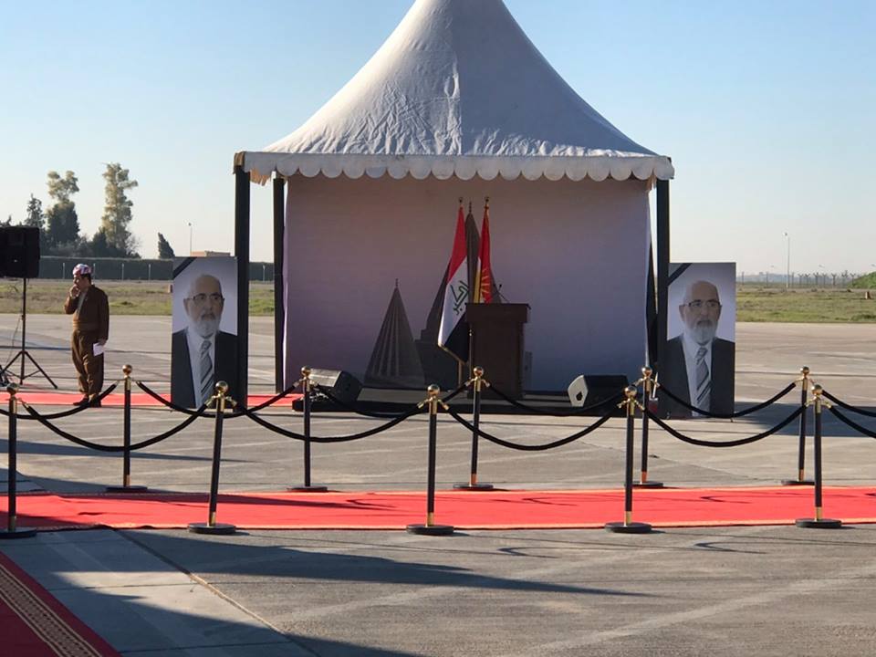 مراسم استقبال جثمان امير الايزيديين في كوردستان
