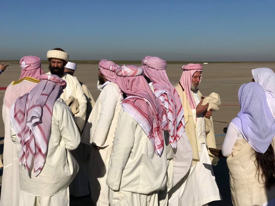 مراسم استقبال جثمان امير الايزيديين في كوردستان