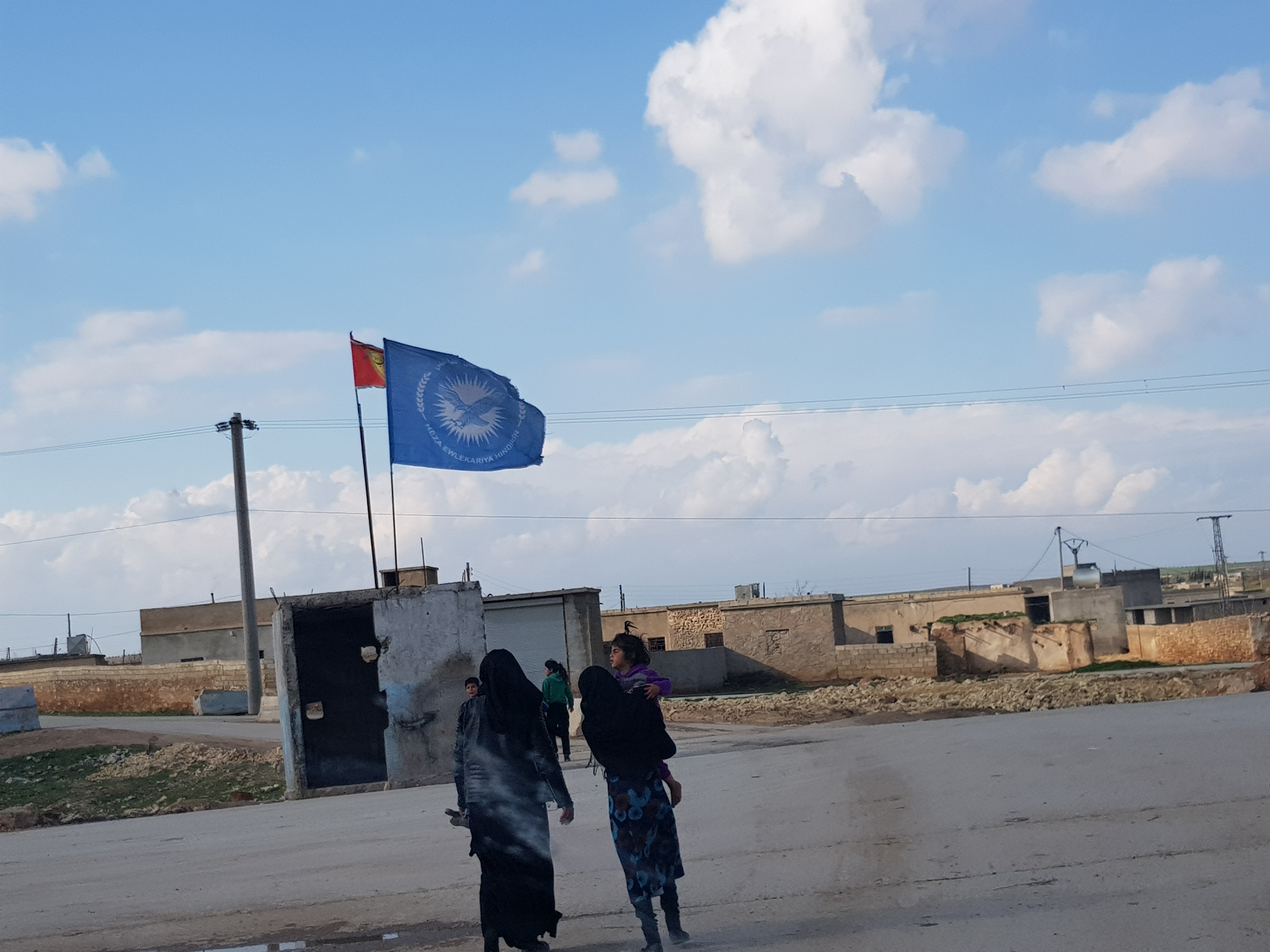A checkpoint of the Bab Military Council and the Internal Security Forces, Feb. 27, 2019 (Photo: Kurdistan 24/Wladimir van Wilgenburg)