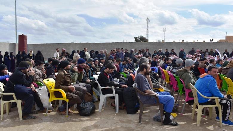 The Deir al-Zor administration released 103 Islamic State prisoners, among 283, during a meeting in Siwer, March 4, 2019. (Photo: ANF)