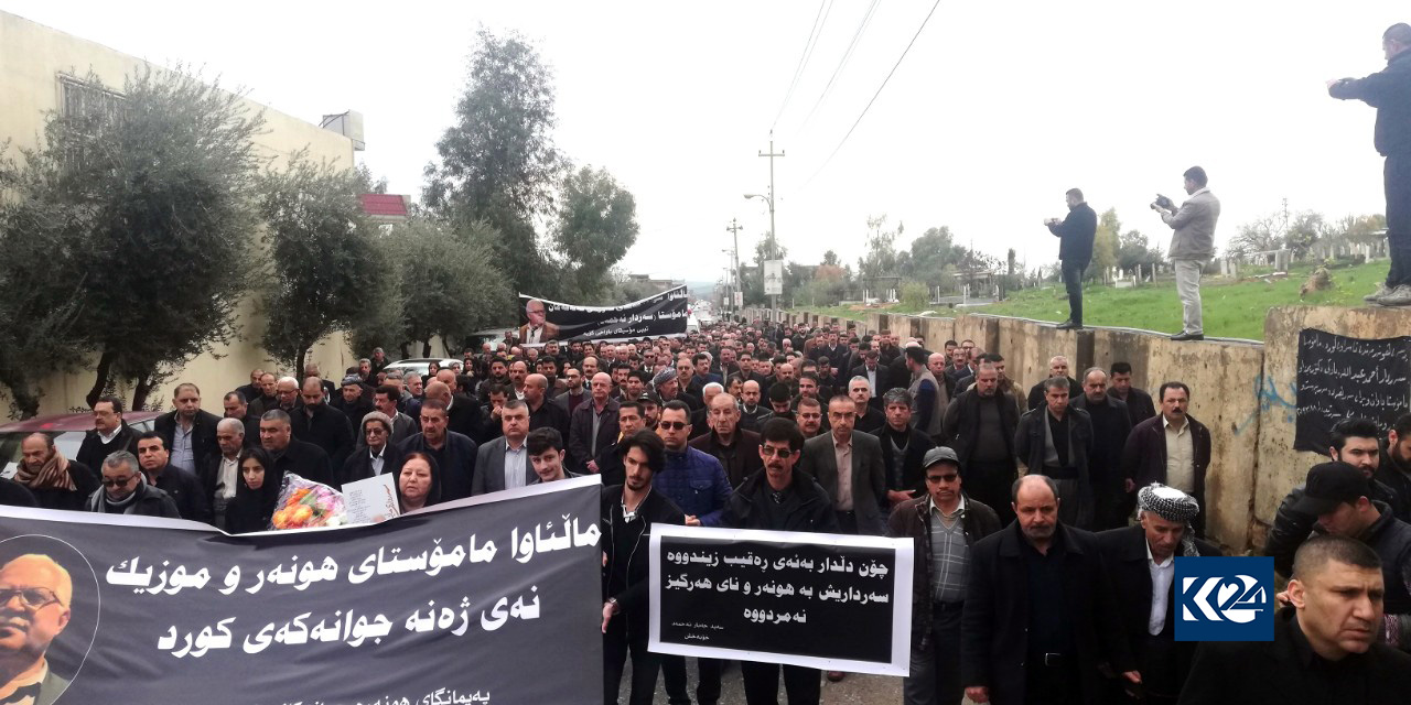 تەرمی ھونەرمەند سەردار ئەحمەد لە كۆیە بە خاك دەسپێردرێت
