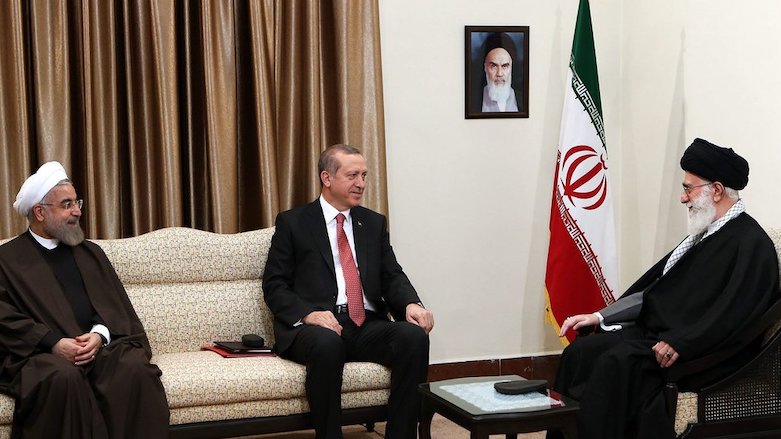 Turkey's Erdogan meets with Iran's Supreme Leader Ayatollah Ali Khamenei in Tehran, 2015. (Photo: Khamenei's office)