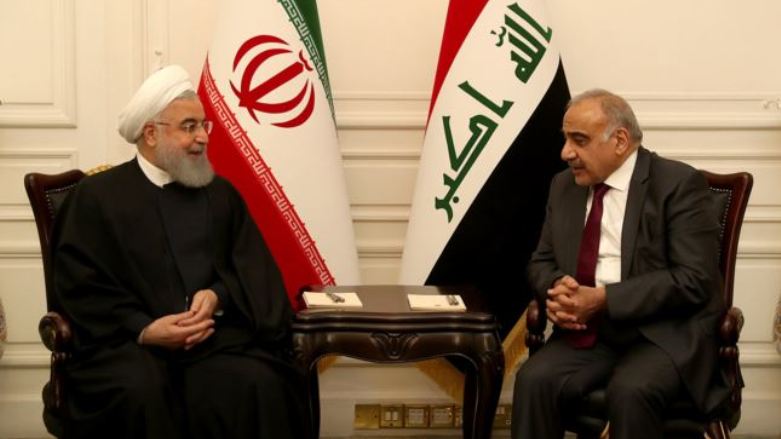 عادل عبدالمهدی نخست وزیر عراق و حسن روحانی رئیس جمهور ایران