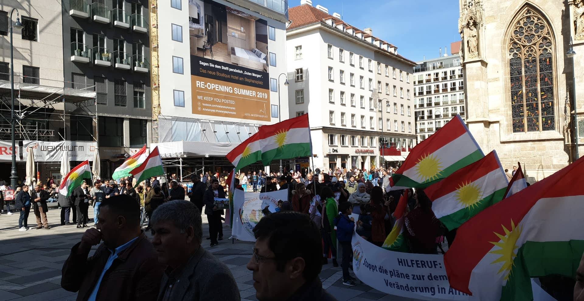 Li Vienna û Beyrûtê mangirtinên piştevaniya Efrînê birêve diçin