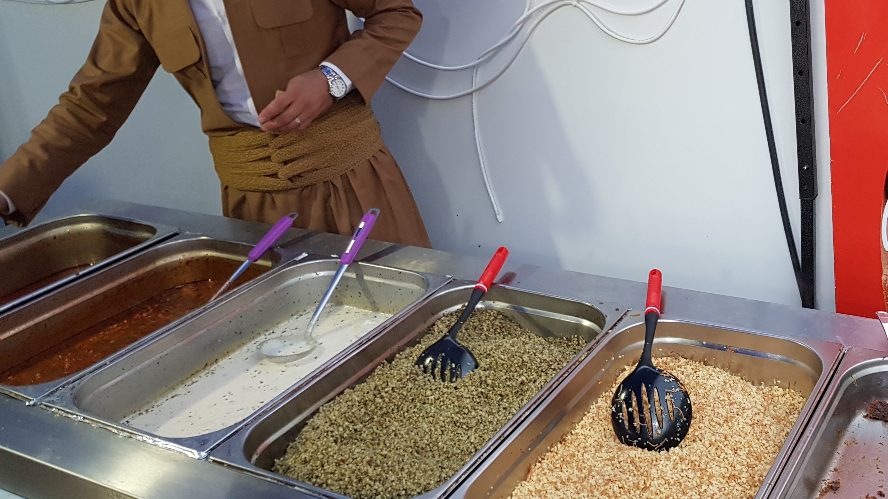 Some of the cuisine offered at Food Festival Week. (Photo: Kurdistan 24/Wladimir van Wilgenburg)