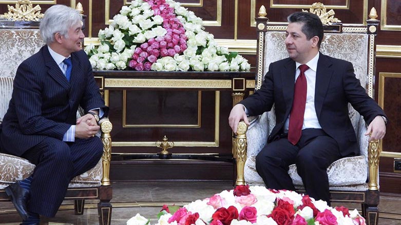 مەسرور بارزانی پێشوازیی لە باڵیۆزی یەکێتی ئەوروپا لە بەغدا ده‌كات