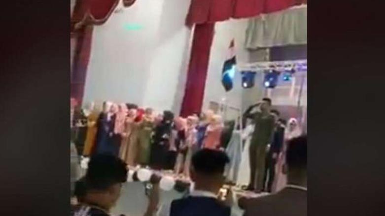 به‌ ڤیدیۆ.. له‌ زانكۆیه‌كی زیقار سروودێكی رژێمی به‌عس په‌خشكرا