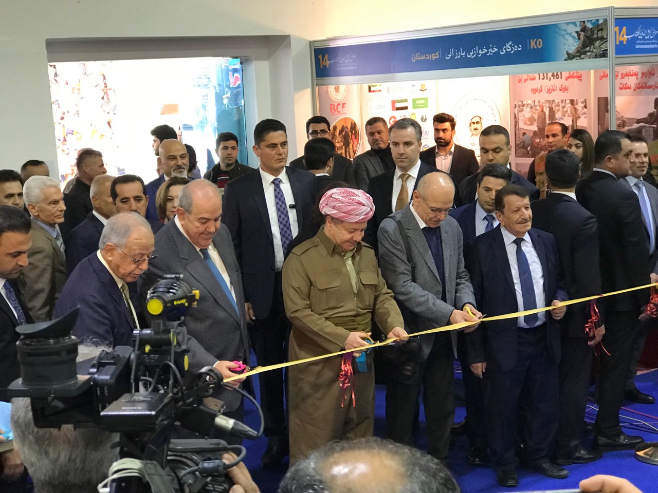 سەرۆك بارزانی 14مین پێشانگای نێودەوڵەتی كتێبی لە ھەولێر كردەوە