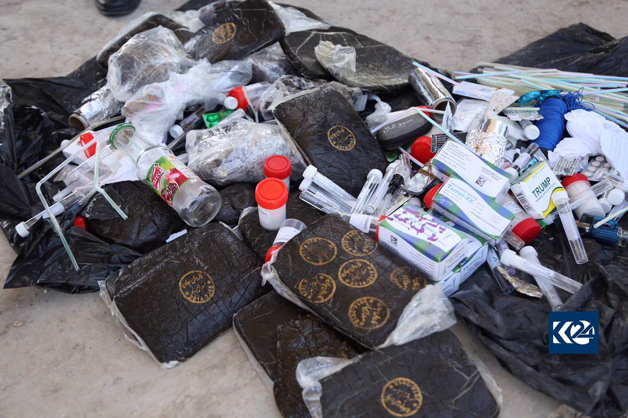 زیاتر لە 11 كیلۆ مادەی ھۆشبەر لە سلێمانی لەناو دەبرێت