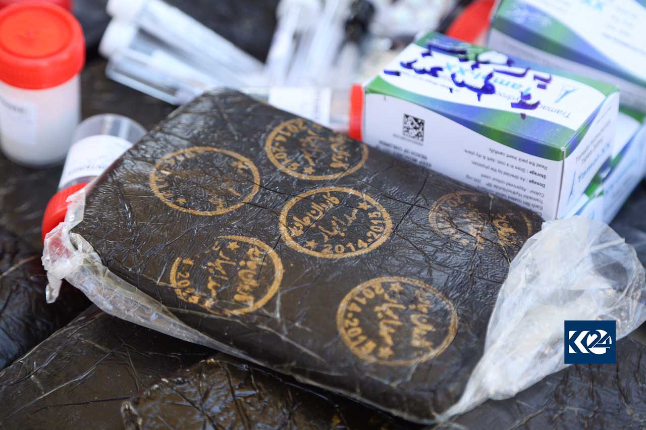 زیاتر لە 11 كیلۆ مادەی ھۆشبەر لە سلێمانی لەناو دەبرێت