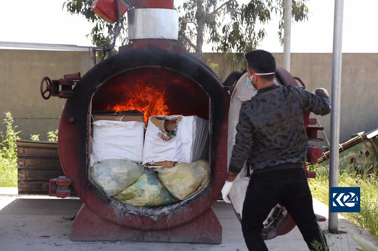 زیاتر لە 11 كیلۆ مادەی ھۆشبەر لە سلێمانی لەناو دەبرێت