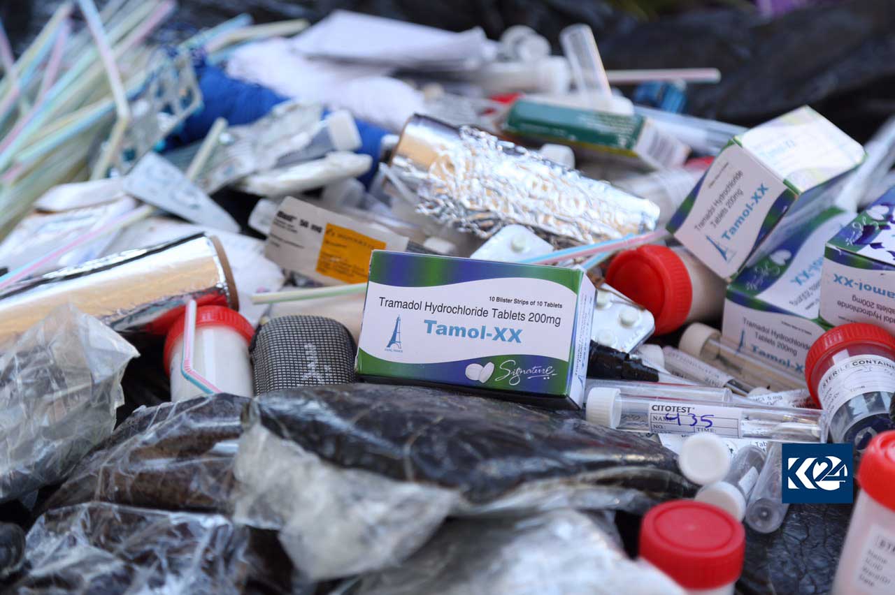 زیاتر لە 11 كیلۆ مادەی ھۆشبەر لە سلێمانی لەناو دەبرێت