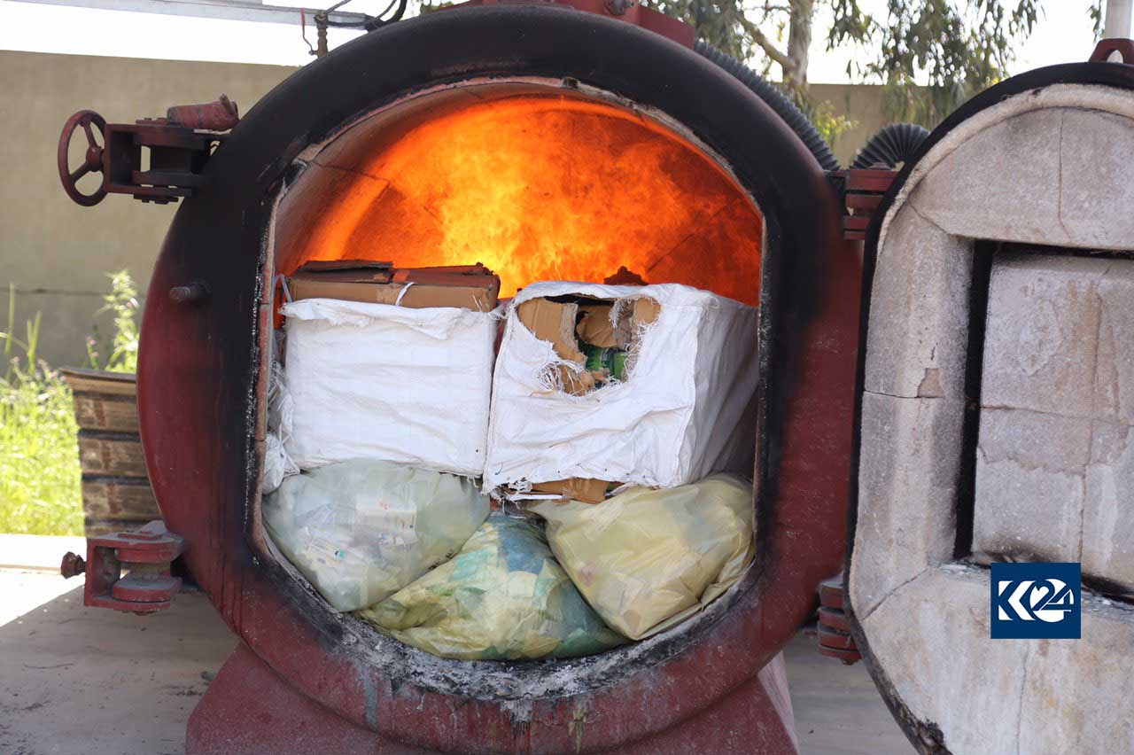 زیاتر لە 11 كیلۆ مادەی ھۆشبەر لە سلێمانی لەناو دەبرێت