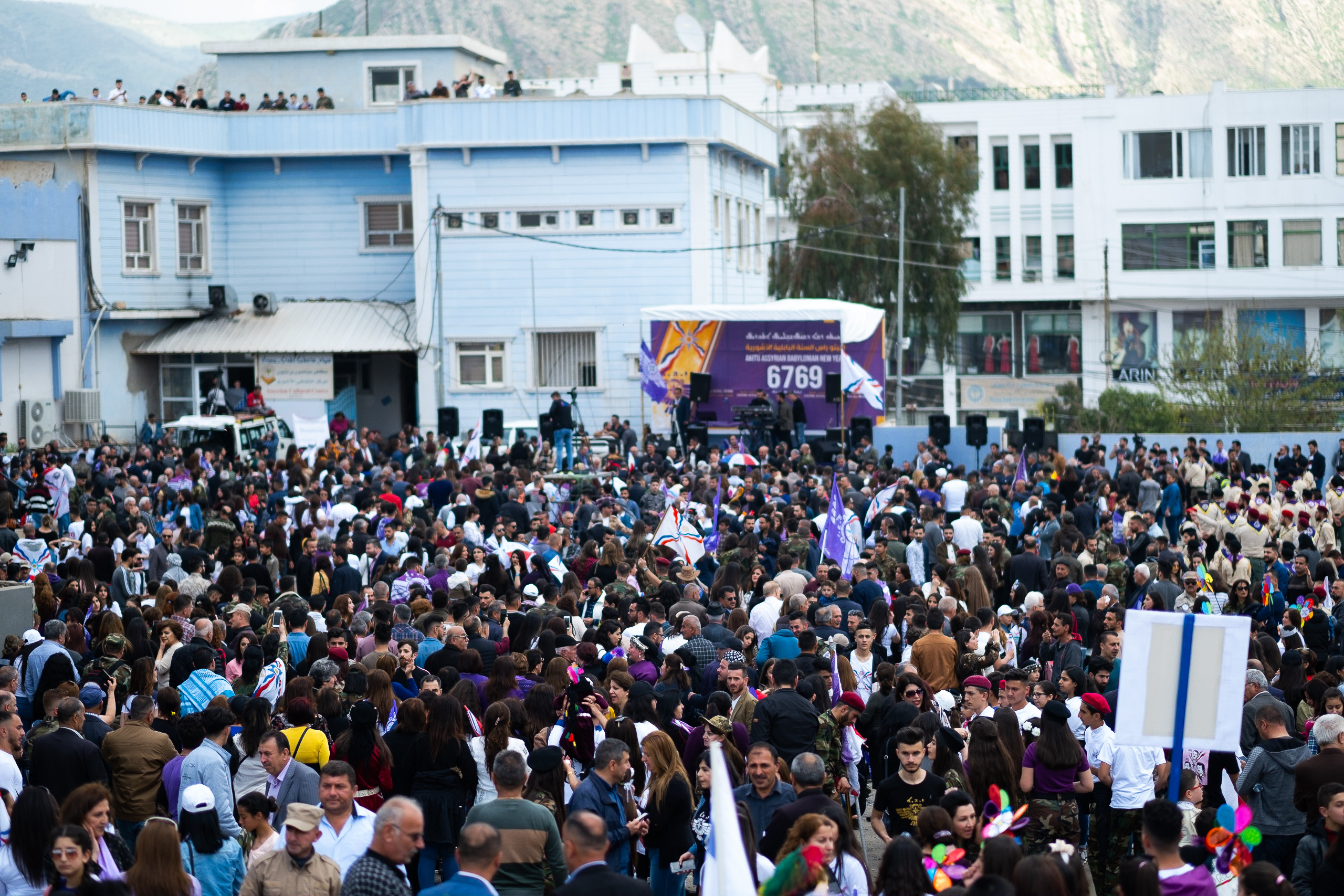 Christians from across the region, including the diaspora from around the world, joined the celebrations in Duhok, Kurdistan Region, April 1, 2019. (Photo: Levi Clancy)