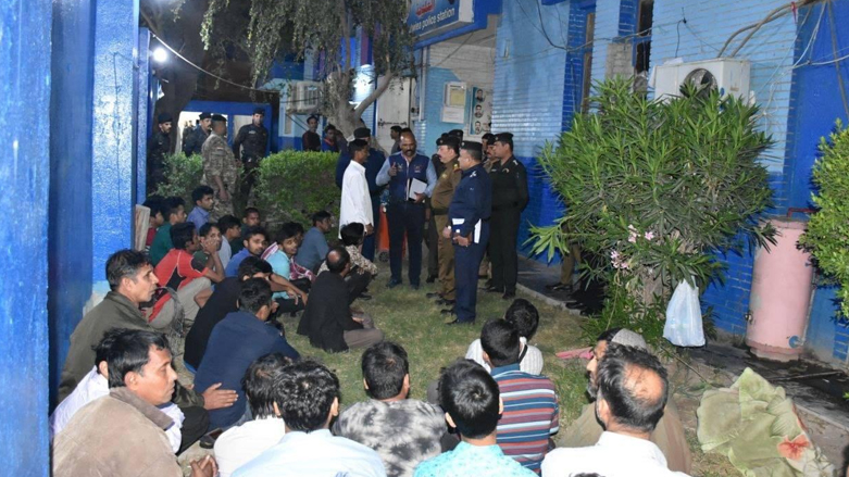 Bangladeshi workers freed by Iraqi police an unspecified few days ago. (Photo: Baghdad Police)