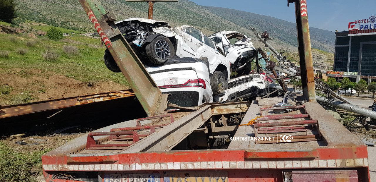 بارھەڵگرێك لە سۆران بە شەش ئۆتۆمبێلەوە وەرگەڕا