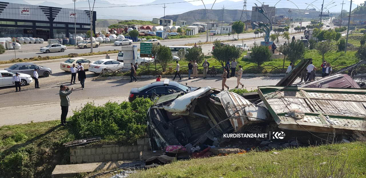 بارھەڵگرێك لە سۆران بە شەش ئۆتۆمبێلەوە وەرگەڕا