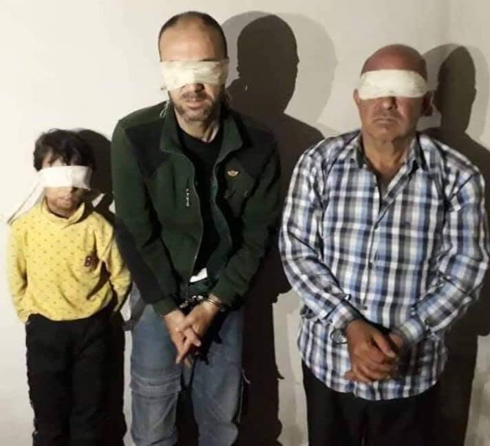 3 kesên Efrînî yên hatibûn revandin: Kurikê 9 salî Mihemed Xelîl - Reşîd Hemîd Xelîl (Di bin eşkenceyê de hatibû kuştin) - Şerefedîn Sîdo