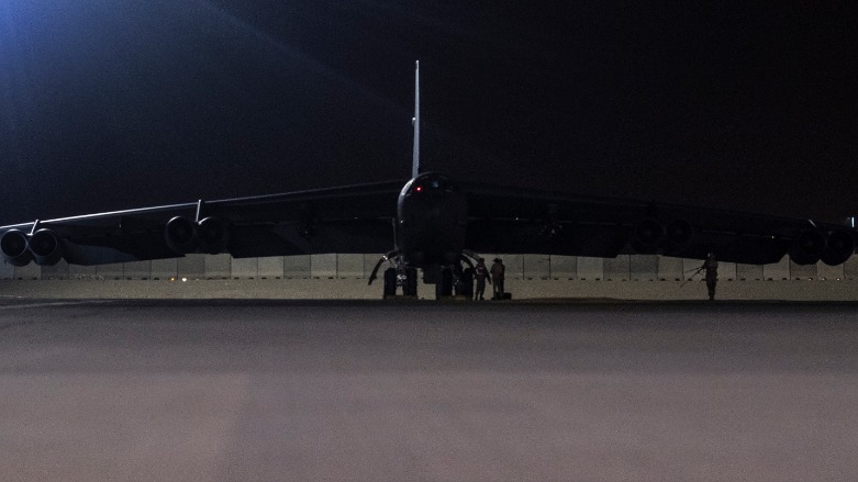 B-52H Stratofortress parked on the ramp at Al Udeid Air Base, Qatar, May 9, 2019. (Photo: US Air Force)