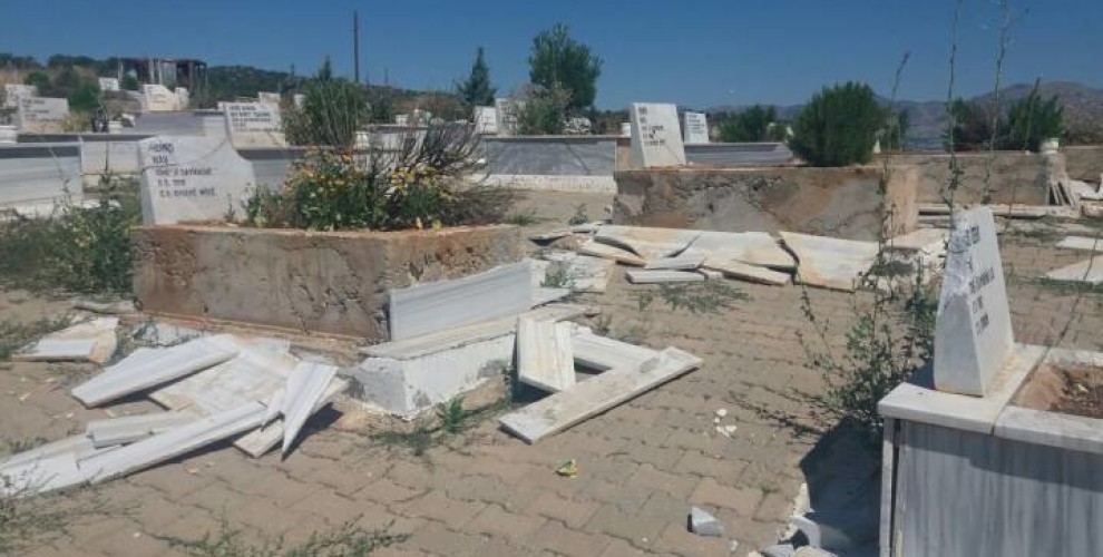 Li Navçeya Lice ya Diyarbekirê, goristanek hat tarumar kirin
