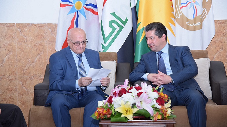 مەسرور بارزانی لەگەڵ ئەنجوومەنی گەلی کلدانی سریانی ئاشووری کۆبووەوە