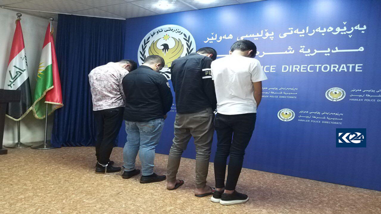 دوو باندی دزیكردن لە ھەولێر دەستگیر كران