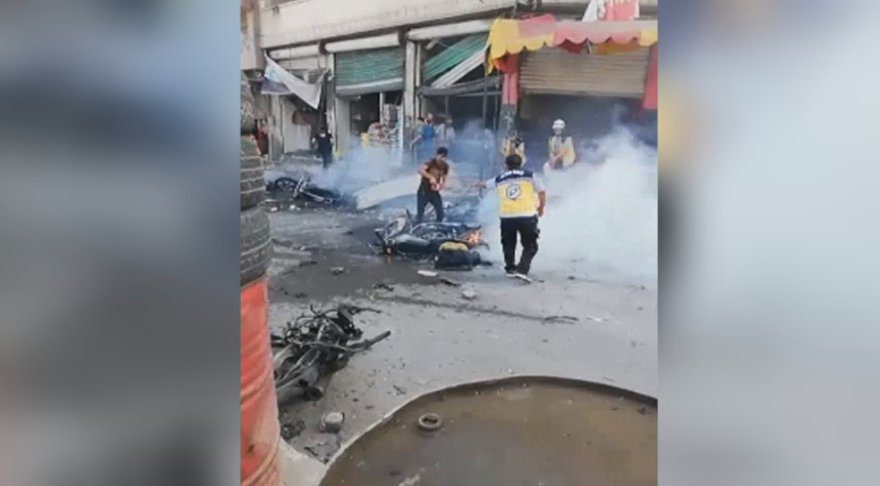 teqînekê li navenda bajarê Efrînê rûda û hejmarek kes bûne qurbanî